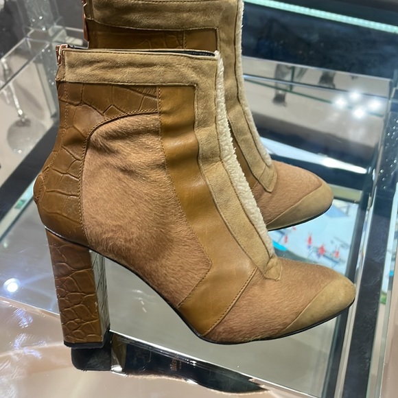 Just Cavalli Ankle Boots Fur Leather - Picture 4 of 12